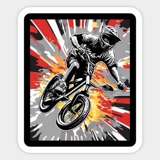 BMX Biker Sticker